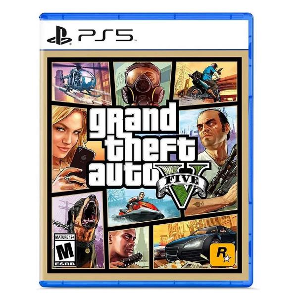 Caratula del juego gta 5 para consola playstation 5